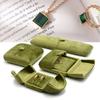 Double Door Jewelry Display Box Velvet Necklace Holder New Rings Bearer Box