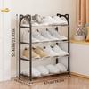 Creative Simple Plastic Assembly Shoe Rack Cartoon Multi-Layer Assembly Home Shoe Rack Dormitory Stainless Steel Storage Rack