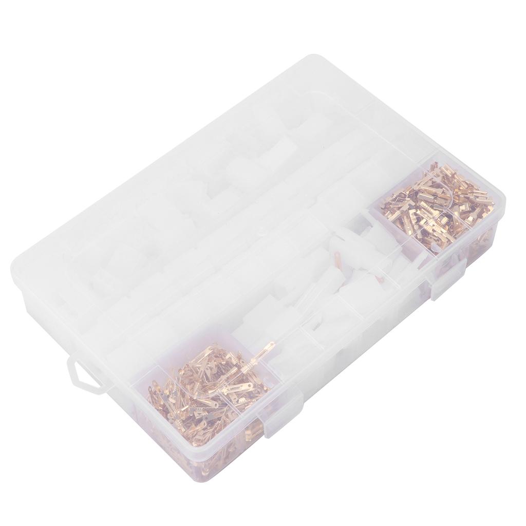 580PCS Car Electrical Connector Block Insulating Terminal 2.8mm 2 3 4 6 9Pin for Motorcycle Boat