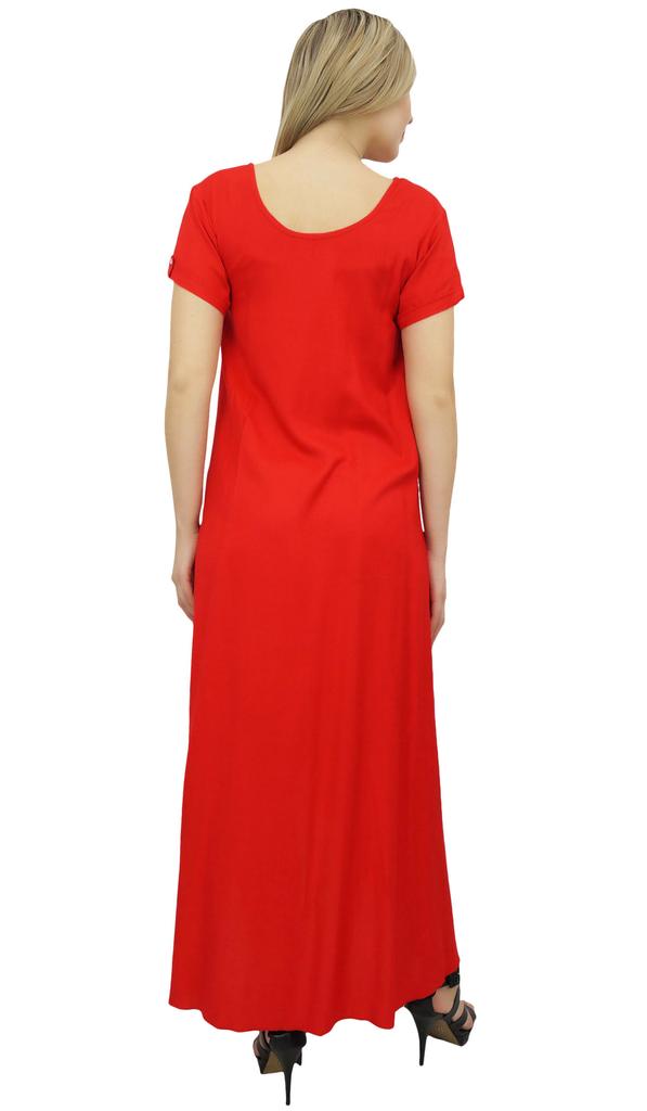 Bimba Women's Asymmetrical Hem Black Summer Maxi Pockets Dress With Scarf-10