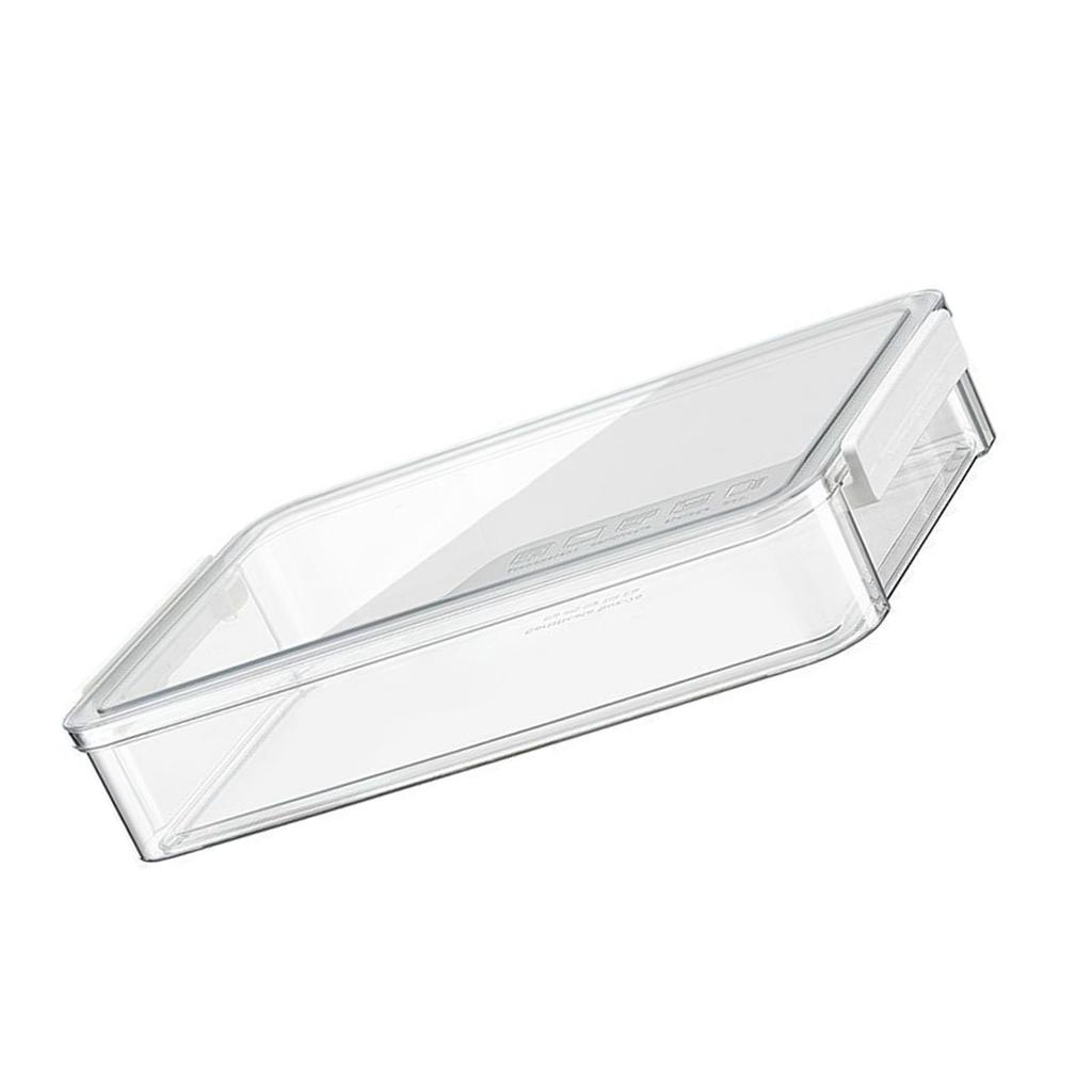 Transparent ID Storage Box Multi Functional Clear ID Storage Organization Box with Latching Lid for