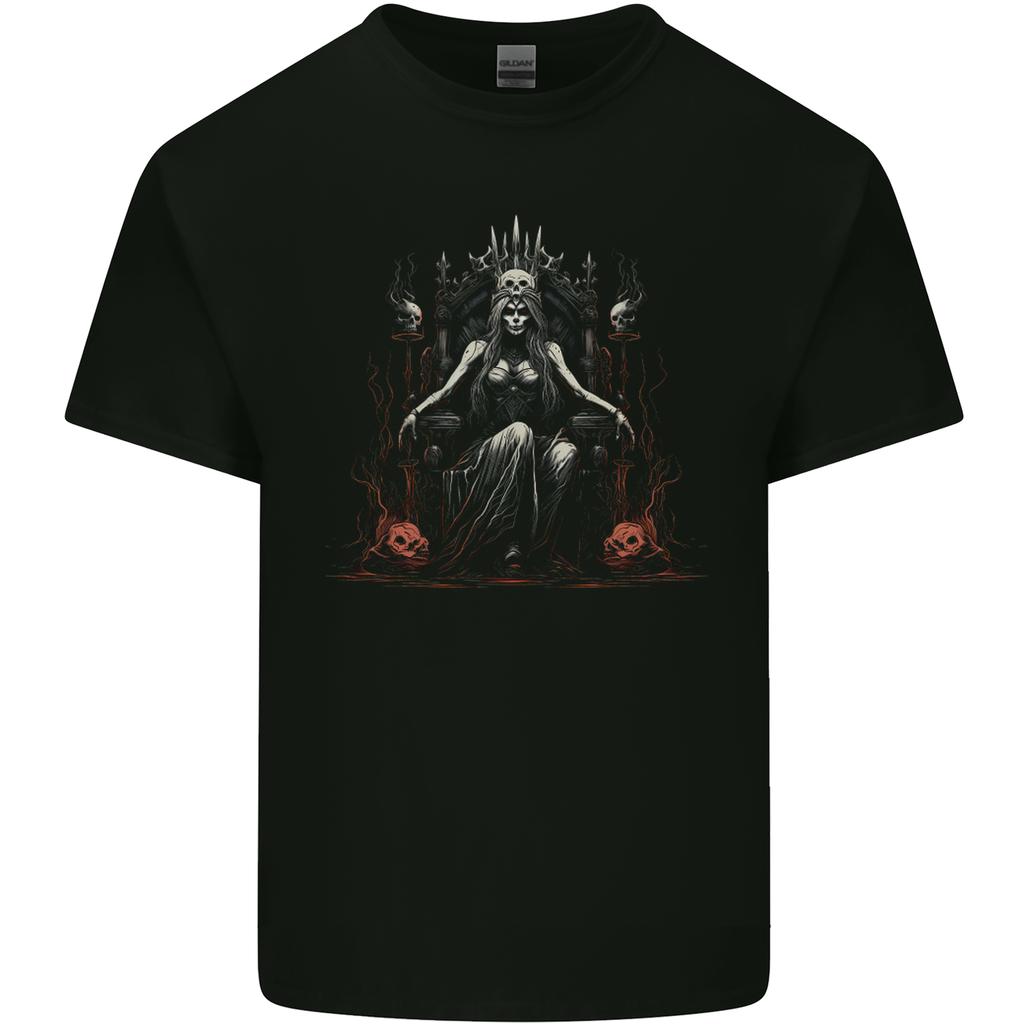 Queen Witch Fantasy Halloween Skulls Demon Unisexs Light Cotton TShirt