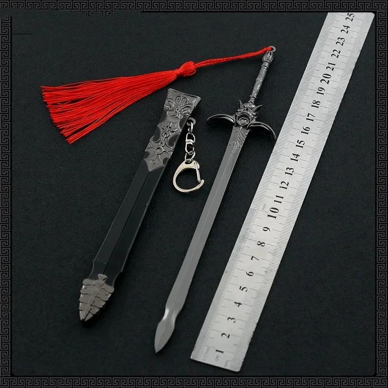 25cm Metal Devil May Cry 5 Vergil Yamato Katana Iron Ninja Knife Yamato Sword Real Sword Mini Japanese Katana Kid Toy Anime Gift