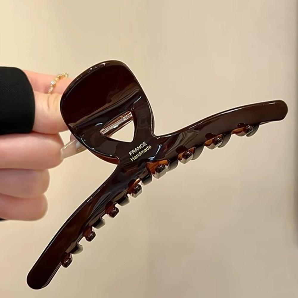 Elegant Acetic Acid Hair Claws Vintage Crab Hairpins Fashion Acetate Large Shark Clip  Girls