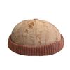 New Japanese-style Vintage Jacquard Knitted Hat for Women, Korean Version, Autumn Fashion, Versatile, Face-slimming Woolen Hat, Artist Hat