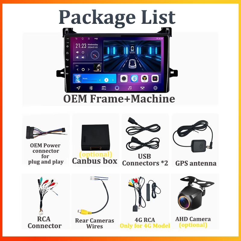 For Toyota Prius XW50 2015 - 2020 Car Radio Player Car Carplay Screen Autoradio Mirror Link Car Intelligent Systems Touch Screen