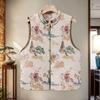 Women's Warm Fur-Trimmed Vest: New Chinese National Style Winter Arrival for Mid-to-Older Age.