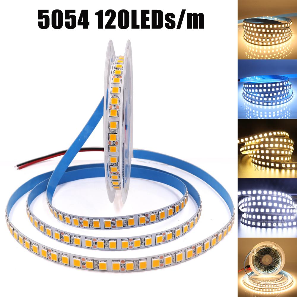 5M 12V Waterproof LED Strip Light SMD5050 2835 Flexible Tape 60-480 LEDs/M Warm White Home Decor