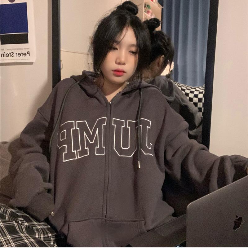 Women Long Sleeve Hooded V Neck Loose Pullovers Female Tops Solid Color Sweatshirts