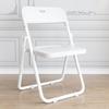 Portable Folding Chair with Backrest for Home, Office, Dining, and Dormitory Use