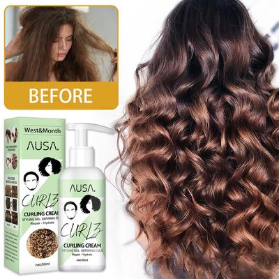 Conditioner Moisturizing Curly Elastin Styling Hair Moisturizing Curl Conditioner-Cream Hair-Treatment For Curls Hair Elastin Hair Curly, 50ml