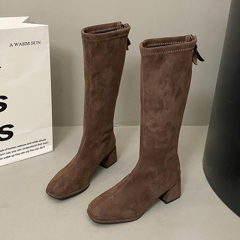 

Women s warm and not tired feet thick sole heightening soft elastic comfort shock absorption non-slip casual sports boots 34 коричневий