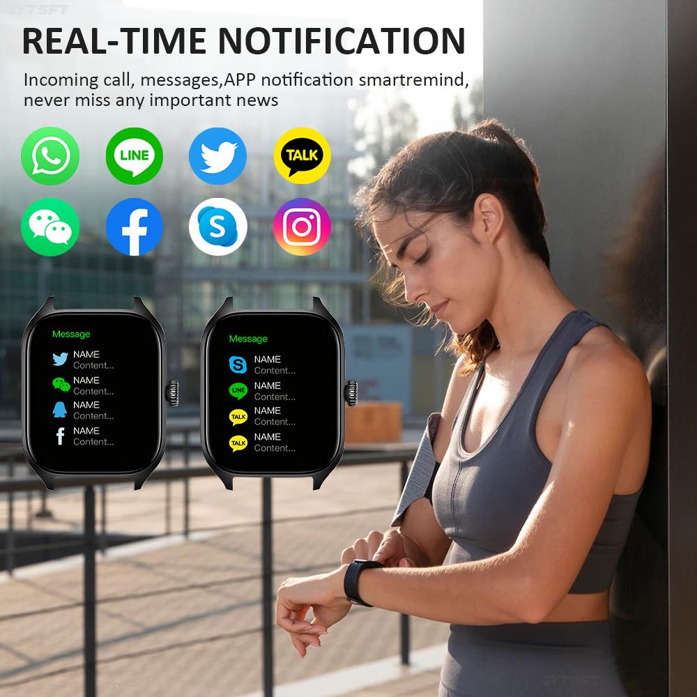 New Smart Watch Men Women Full Touch Screen Sport Fitness Tracker Bluetooth Passometer Information Display Smartwatch