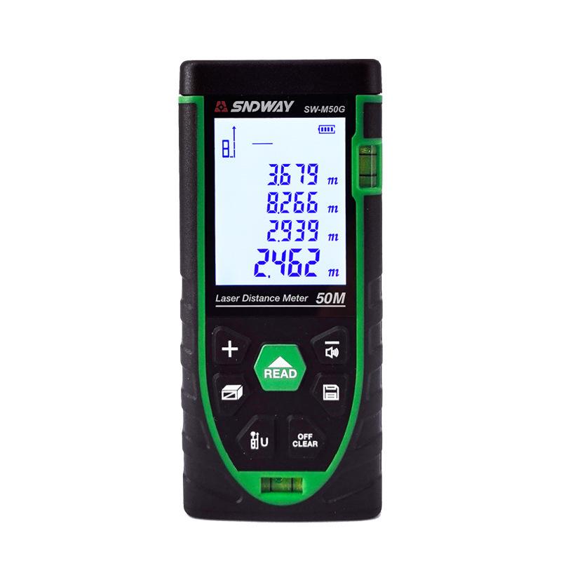 SNDWAY Green Laser Rangefinder SW-M50G Infrared Rangefinder Outdoor Green Electronic Range