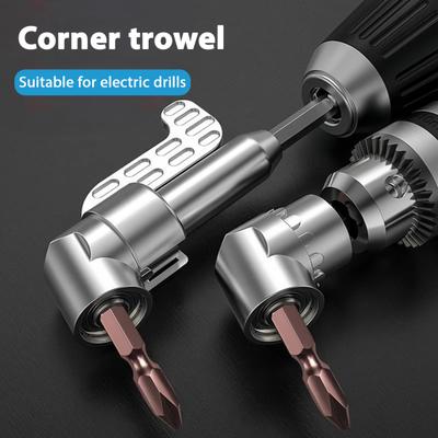 Dik Açılı Elektrikli Matkap Adaptörü 105 Derece 1/4 3/8 1/2 İnç Matkap Tezgahı Aparatı 360 Derece Döndürülebilir Soket Seti ile