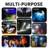 USB Rechargeable LED Headlamp Outdoor Night Headlamp with Forehead Flashlight with Blue And Red Light for Camping Fishing