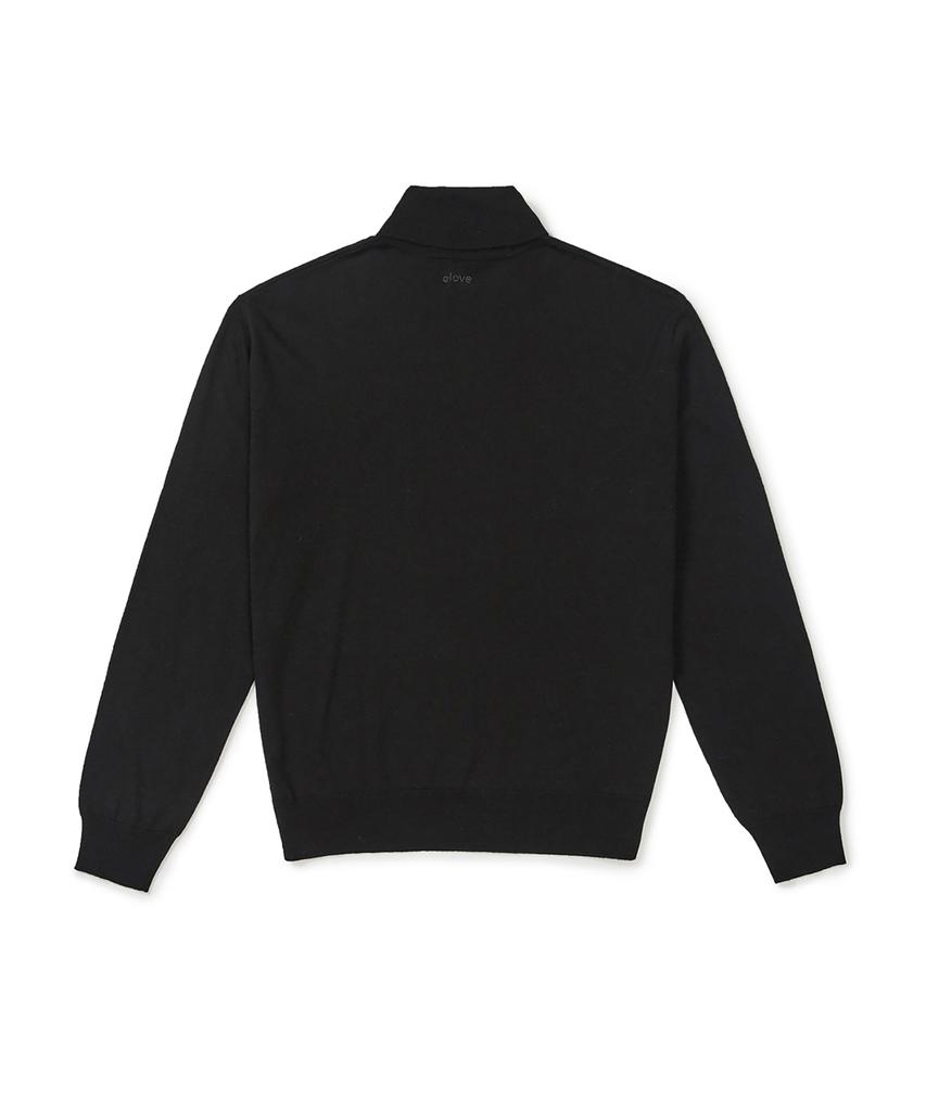 CLOVE [25Fw Clove] High Neck Relaxed Knit Sweater (Black)