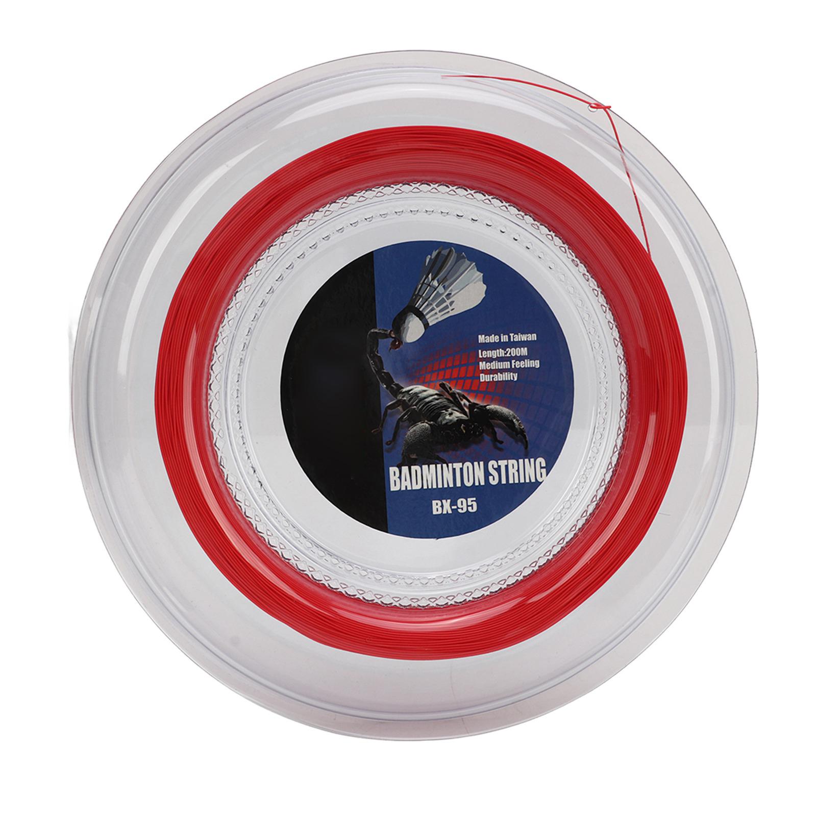 Струна для бадминтонной ракетки POWERTI Струна для бадминтонной ракетки Высокоэластичная Износостойкая Смоляное Волокно Запасная струна для ремонта