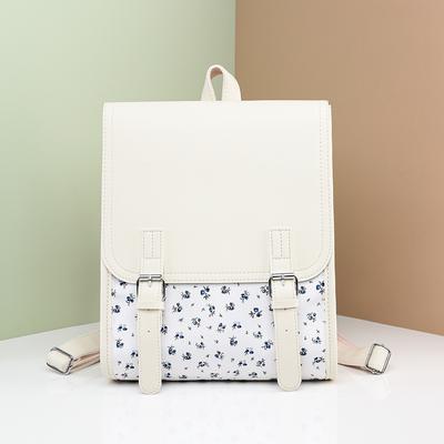 Hochwertiger Schulranzen, Nischendesign, Rucksack mit kleinem Blumenmuster, Mehrschichtiger Rucksack