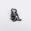 Dinosaur Skeleton Punk Brooch – Halloween Cartoon Animal Badge Accessory