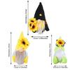 Halloween Faceless Gnome Dolls, Pumpkin Sunflower Fall Harvest Gnomes Farmhouse Elf Dwarf Plush Ornament for Halloween Christmas