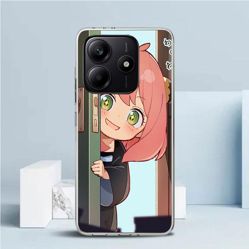 S-Spy Family Anya Phone Case For Xiaomi Redmi Note 15 14 14S 13 12S 12 Pro Plus 11S 11 11T 11E 10S 10 + Soft TPU Back Cover Redm