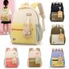 Children Breathable Letter And Lightweight School Backpack With Straps Curved