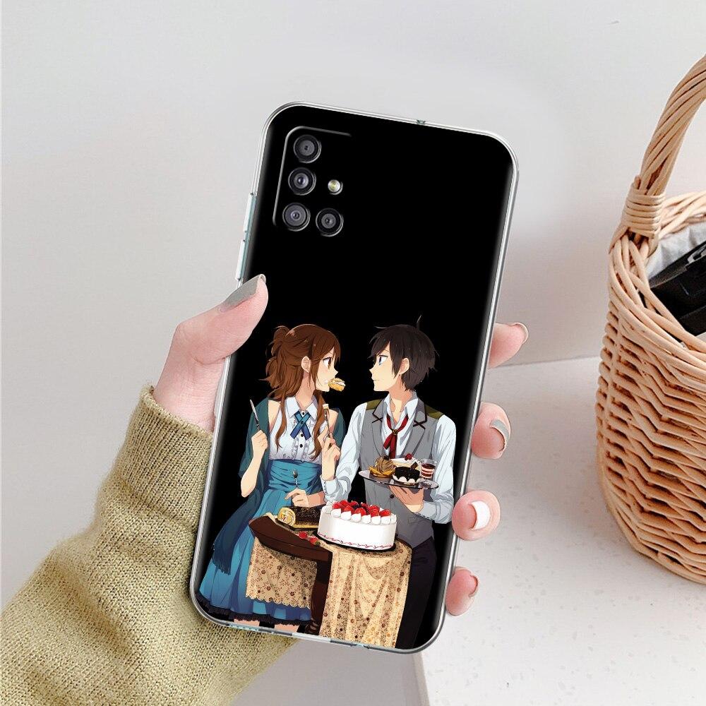 Horimiya Miyamura Izumi Anime Phone Case For Samsung Galaxy A51 A71 A21S A12 A11 A31 A41 A52 A32 5G A72 A01 Silicone Clear Cover
