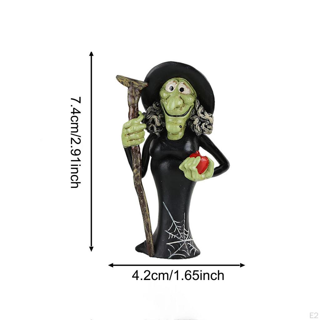 Halloween Resin Decoration Figurine, Versatile Waterproof Miniature Ornaments for