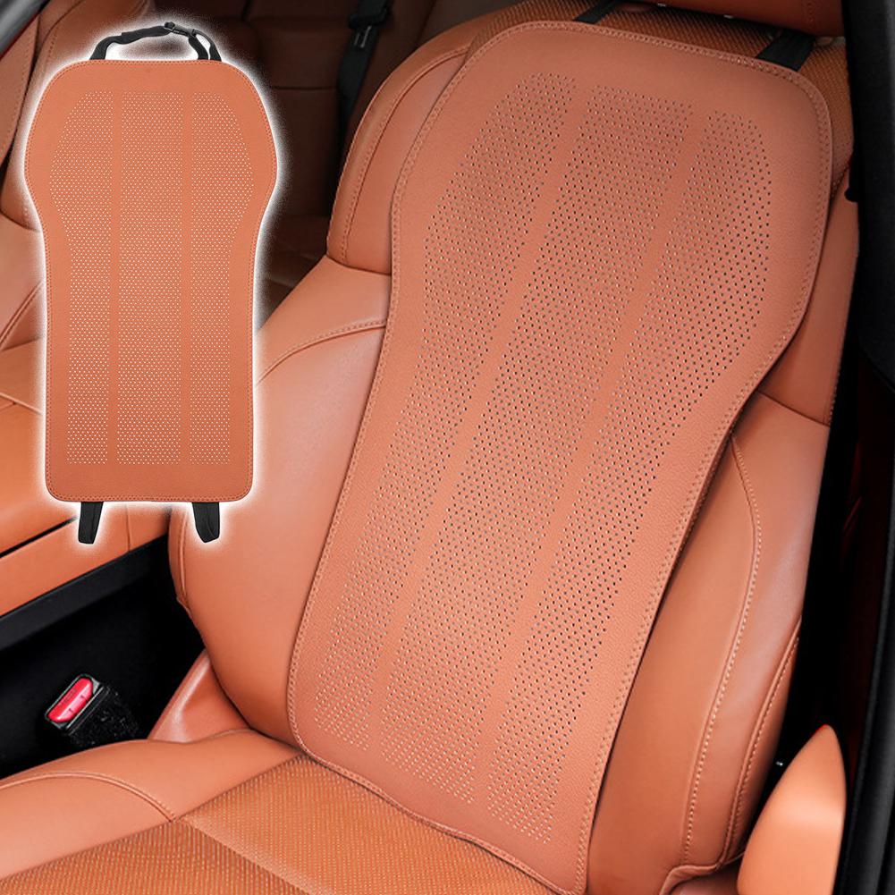 Car Seat Back Cushions Universal Breathable Leather Front Accessories Mat Protector Seat Interior Cushion Backrest Car Supp S8F5