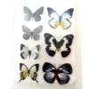 Les Trésors De Lily [N4138] - 3D Stickers 'Butterflies' Black Gray White
