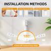 Retractable Socket Rotates Electrical Outlet Extender Charging Extension Power Socket Strip Adjustable Length for Nightstands