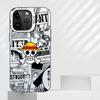 Soft Shell Case for iPhone 11 12 13 Pro Max 14 15 16 Plus 16e One Piece Bone Logo