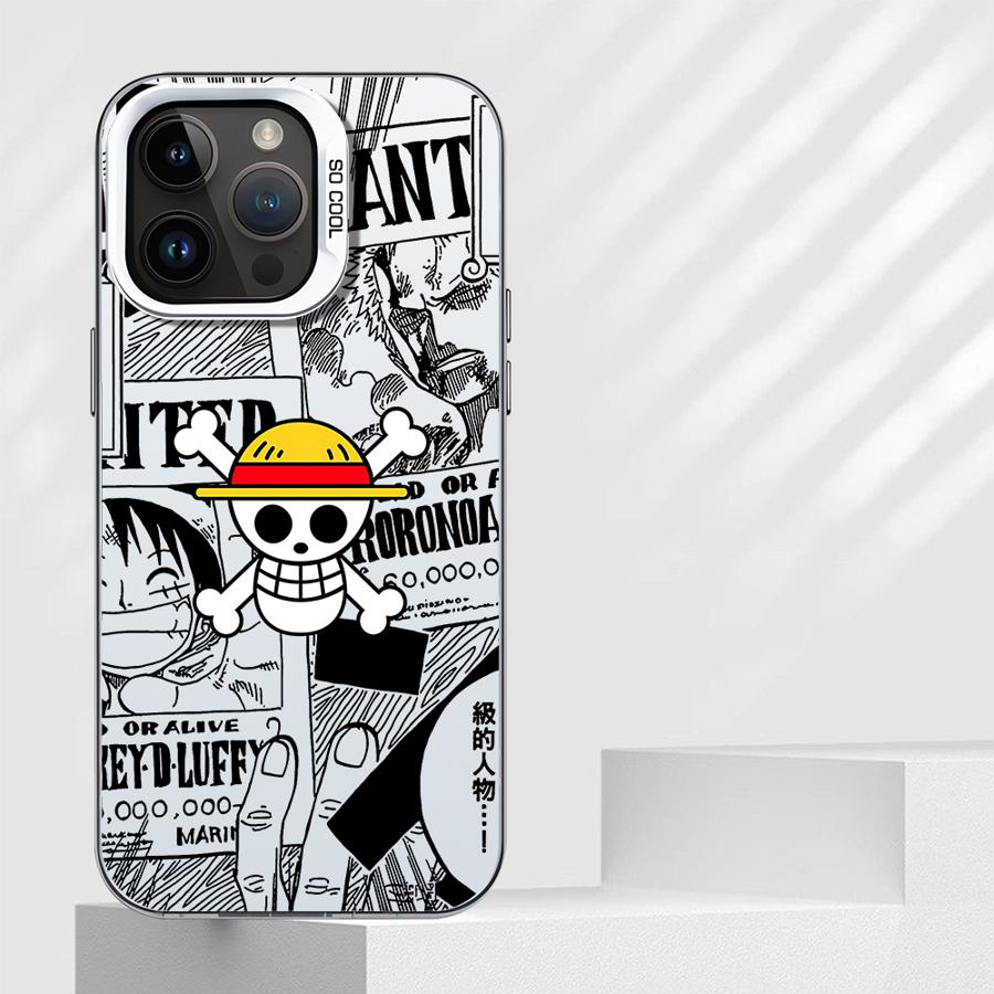 Soft Shell Case for iPhone 11 12 13 Pro Max 14 15 16 Plus 16e One Piece Bone Logo