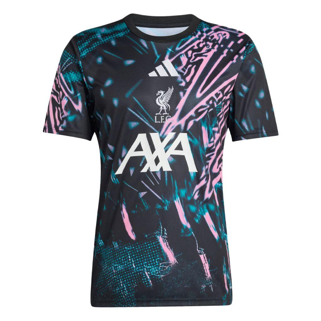 adidas Liverpool FC 25/26 Pre-Match Jersey Black KB1447 XS