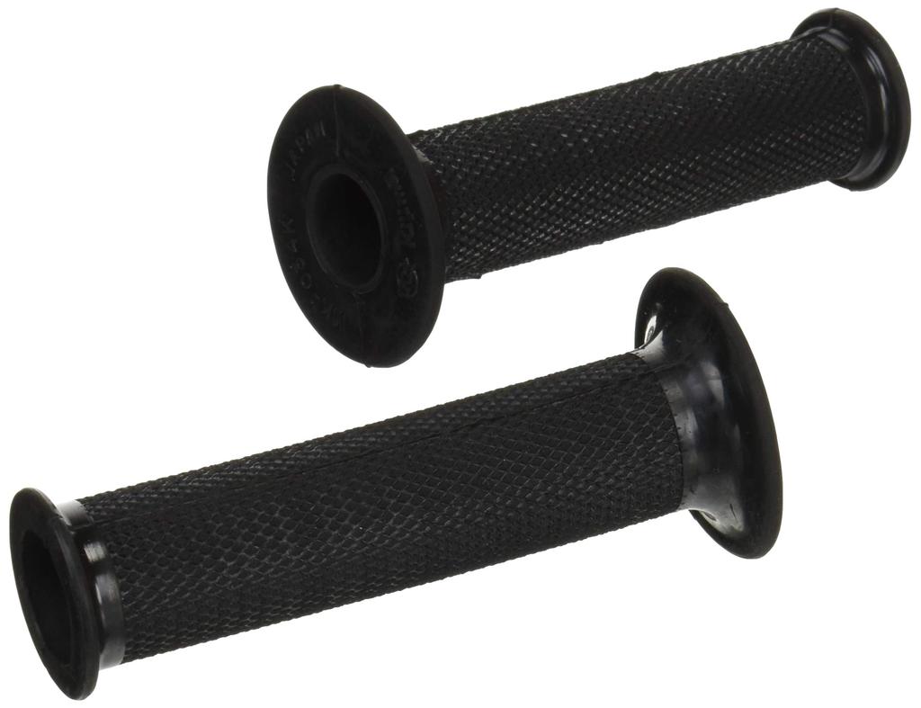 Kijima 201-212 Motorcycle Parts Grip Rubber TZ Type 5.0 x 0.9 inch (128 x 22.2 mm) Through, General Purpose, Black