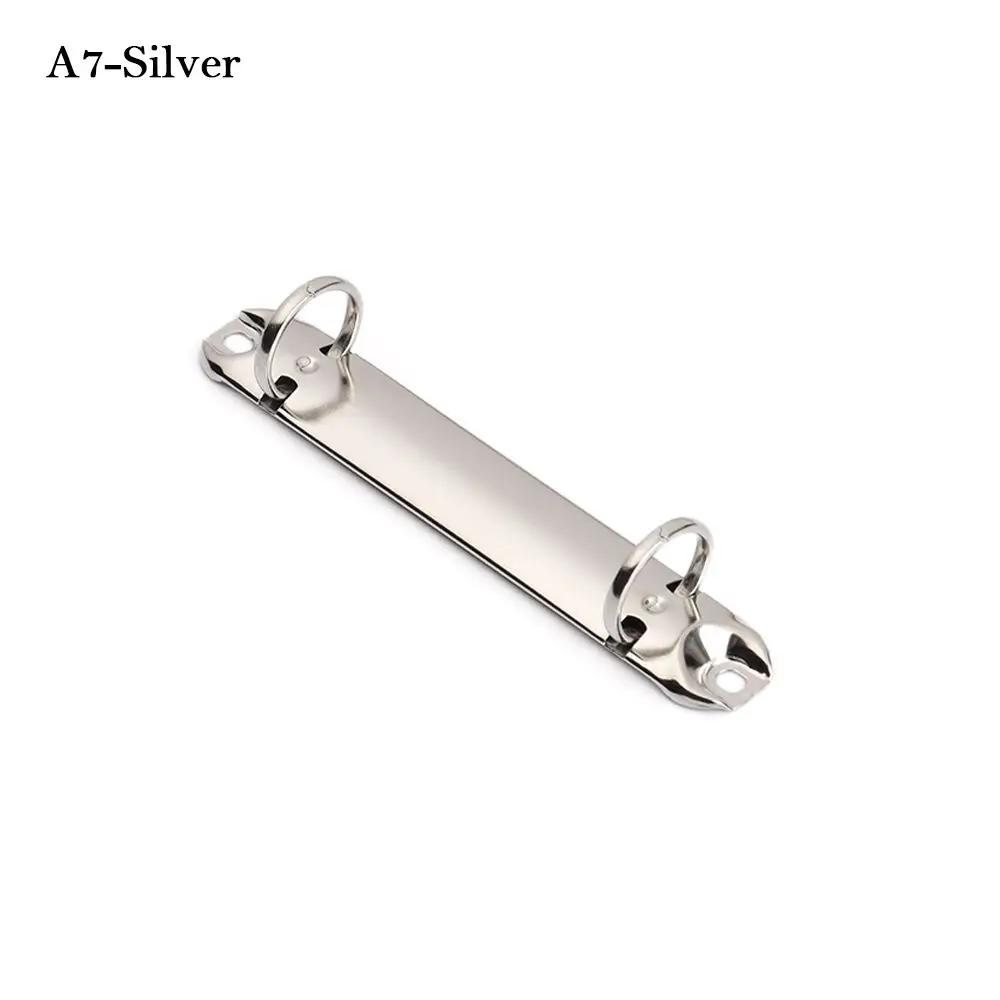 A4/B5/A5/A6/A7 Metal Loose-leaf Binding Clips Colorful Spiral Binder File Folder DIY Album Diary Clips Ring Notebook Accessory