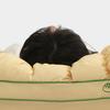 Yousheng Pineapple Bun Pillow, Fluffy Quilted Bed Pillow, Cooling Marshmallow-Soft Pillow for Adults Bedroom Dorm Bed Sleeping