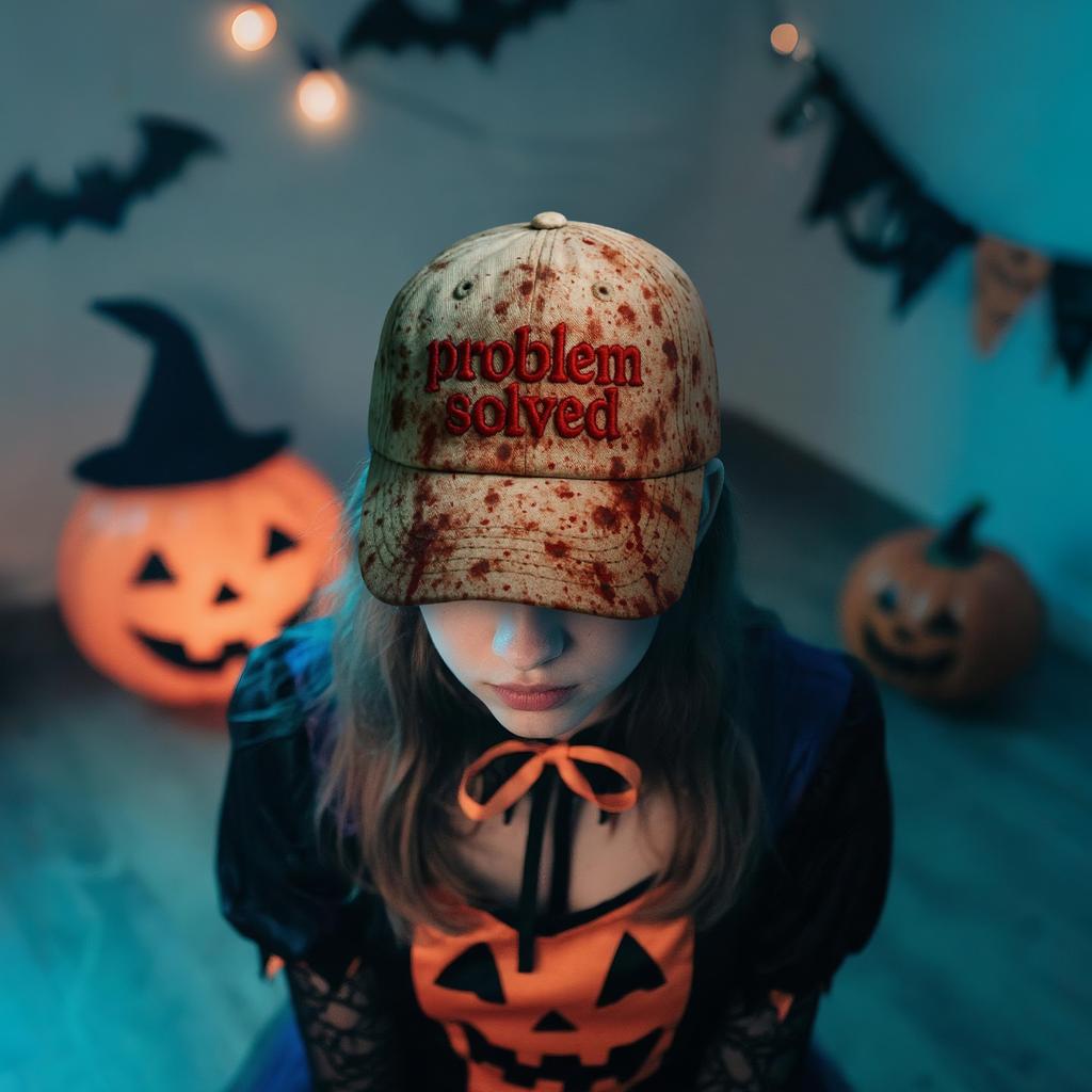 Men's And Women's Casual Dark Bloodstain Hats Problem Solving Bloodstain Hats