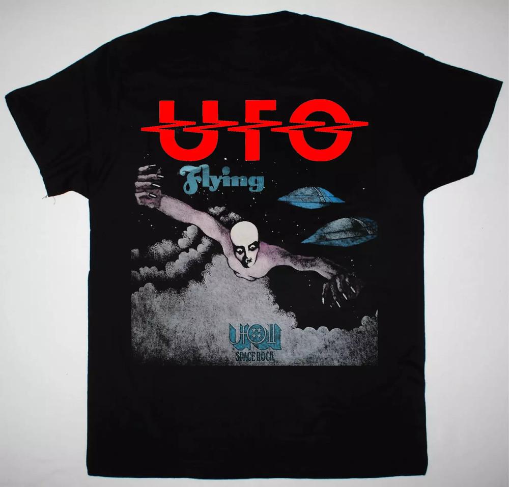 UFO Band Flying Collection T Shirt black basic Size S-5XL Cotton men SG604 Unisex T-Shirt S
