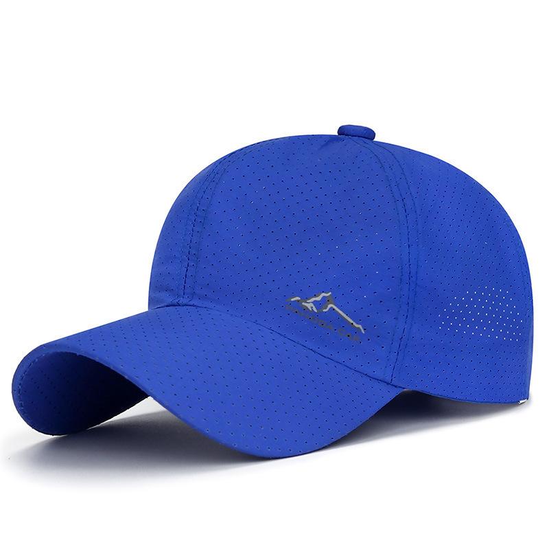 Breathable Mesh Quick-Dry Baseball Cap, Lightweight Outdoor Sports Hat with Mountain Logo for Men & Women