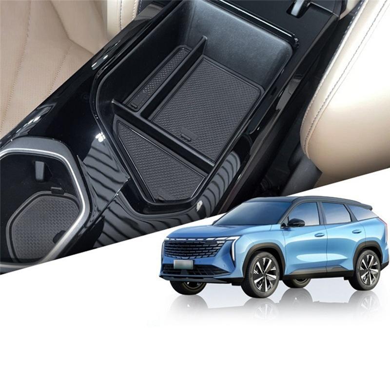 Car Central Console Storage Armrest Box Holder Tray For Geely Boyue L 2023 2024 LHD Accessories Interior