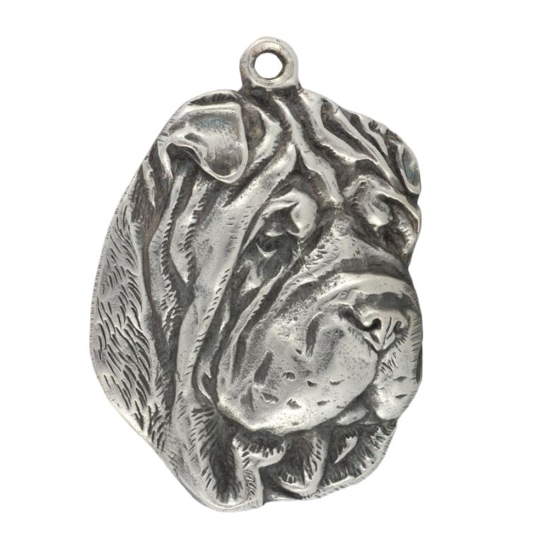 Shar-Pei - Posrebrzany wisiorek z psem, ozdoba torebki, zawieszka do plecaka marki Art-Dog