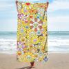 1pc T-Takashi Murakami Flower Microfiber Beach Towel Quick Dry Sand Free Soft Absorbent Pool Gym Sports Towel