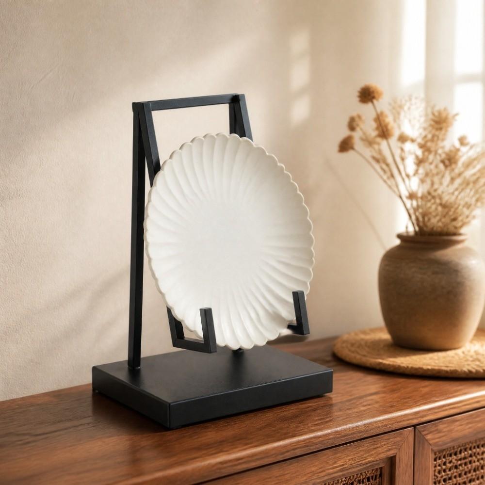 Anti-rust Plate Display Stand Carbon Steel Tabletop Easel Stand Countertop