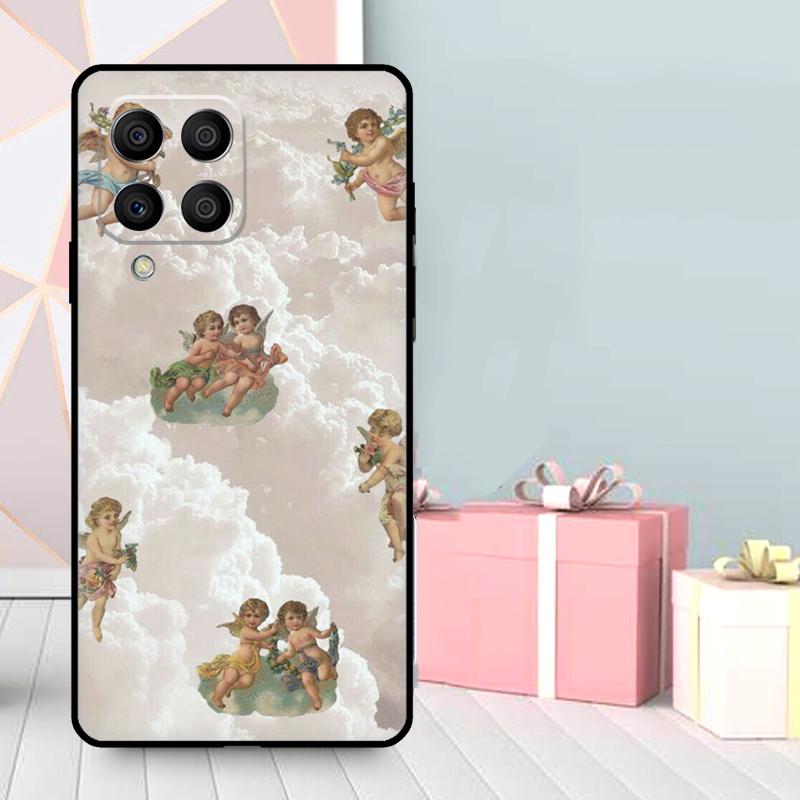 Cute Angels Aesthetic Aesthetics Case For Samsung Galaxy M35 M56 M12 M06 M32 M52 M55 M15 M11 M13 M14 M16 M36 M31 M53 M34 M54