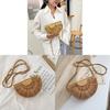 Woven Straw Bag For Women With Openwork Design Perfect For Beach And Casual Outings