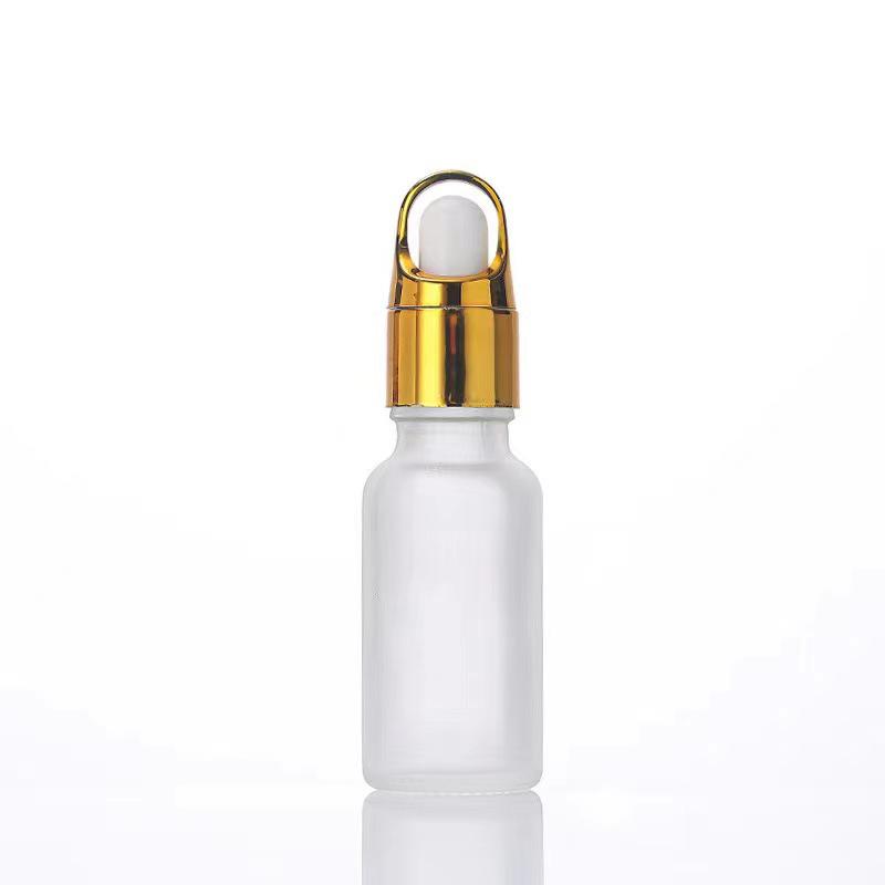 Frosted Glass Dropper Bottle 10ml - Empty Essential Oil & Cosmetic Dispenser