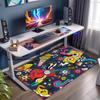 1Pc Musical elements Printed circular carpet, home door mat, outdoor travel protection carpet A10