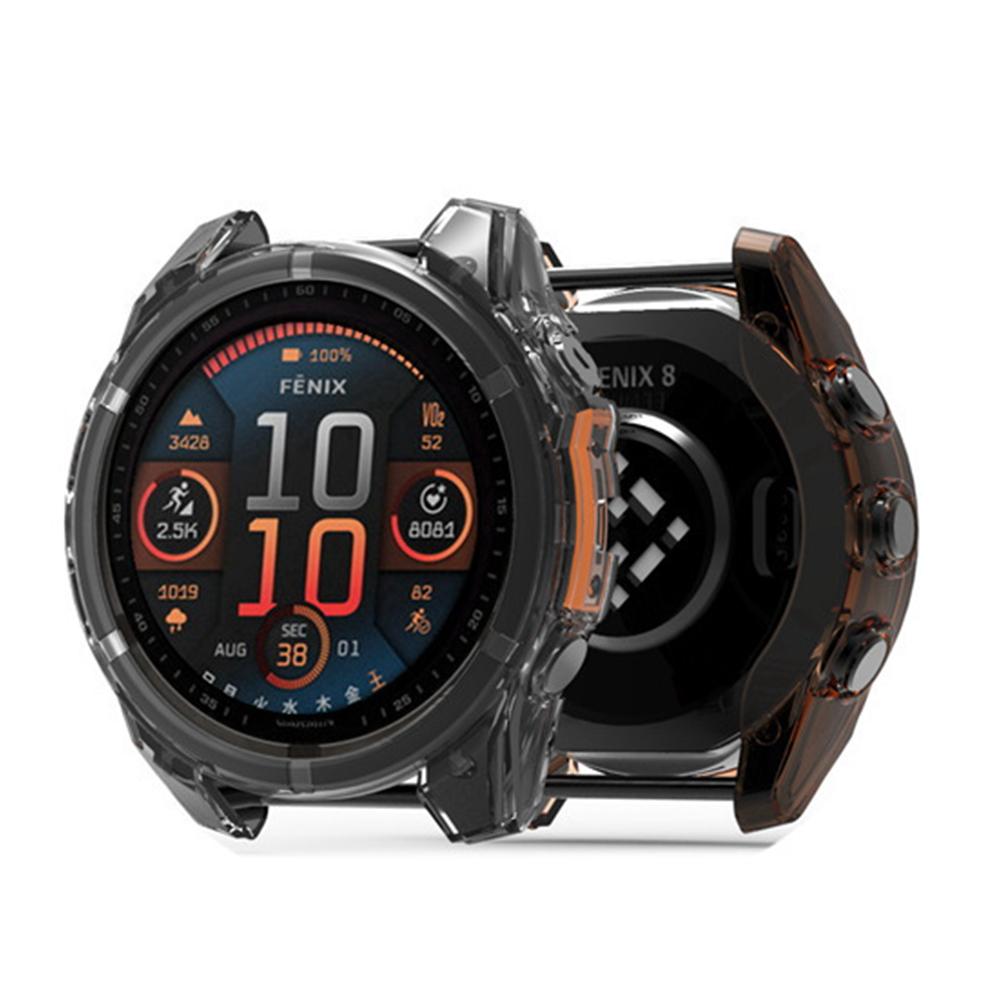 Hülle für Garmin Fenix 8 43mm 47mm 51mm AMOLED SOLAR Weiche TPU Abdeckung Schutz Kratzfest Bumper Schutzhülle Zubehör